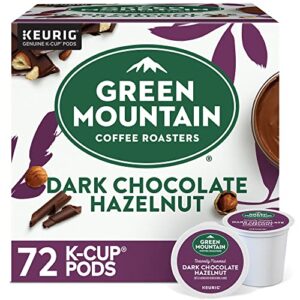 Green Mountain Coffee Roasters Dark Chocolate Hazelnut Coffee, Keurig Single Serve K-Cup Pods, 72 Count (6 Packs of 12)