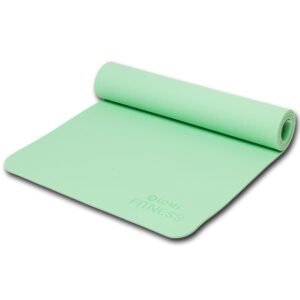 Lomi Fitness Premium Yoga Mat, Non Slip TPE Material for Extra Grip, Extra Padded, Exercise & Fitness, Great for Yoga, Pilates and More, Home & Gym Workouts, Lightweight Includes Free Carrying Strap