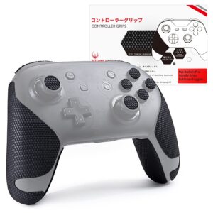 HOTLINEGAMES 2.0 Plus Controller Grip Compatible with Switch Pro Controller Grips Tape, Anti-Slip, Sweat-Absorbent, Easy to Apply (Handle Grips+Buttons+Triggers (20PCS))