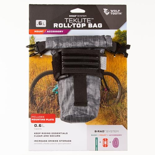 Wolf Tooth Components TekLite Roll-Top Bag, 0.6L - Black