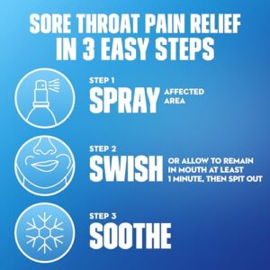 Mucinex Instasoothe Sore Throat Relief, Throat Numbing Spray Starts to Work On Contact, Sore Throat Pain Medicine, Relieves Pain associated with Sore Throat, Cherry Flavor Throat Spray, 3.8 Fl Oz