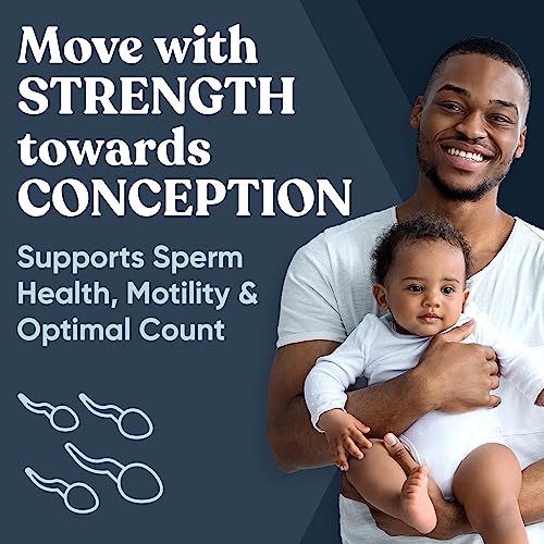 Conception For Him – Fertility Supplements for Men, Male Fertility Booster & Prenatal – Optimal Sperm Count, Motility Strength – Ashwagandha, Folate Folic Acid,Magnesium & Zinc – 60 Veg Soft Capsules