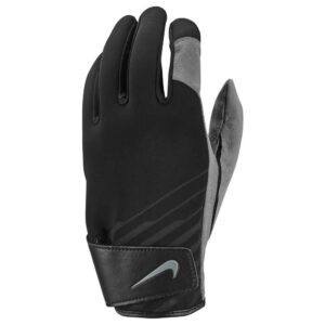 nike cold weather golf gloves black | gray large