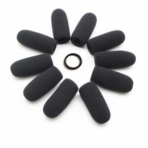 saidbuds 10 pack soft mic foam covers windscreens for david clark m-4/m-7 lightspeed aviation headsets microphone