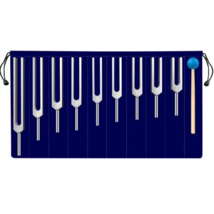 tenfly solfeggio tuning fork set - 9 tuning forks perfect for dna healing, chakra, sound therapy, keep body, mind and spirit in perfect harmony.(174 hz, 285 hz, 396 hz, 417 hz, 528 hz, 639 hz etc)