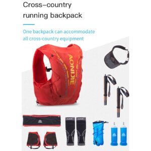 Trail Running Backpack,12L High Capacity Vest Bag,Designed for Trail Running(Blue S/M)