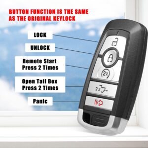 VOFONO Compatible with keyless Entry Remote Key Fob Ford F-150 2018 - 2020/F-Series F-250 F-350 F-450 F-550 2017 - 2020 FCC ID: M3N-A2C93142600, P/N: 164-R8166, HC3T-15K601-BB