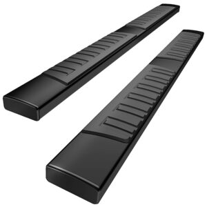 yitamotor 6 inches running boards compatible with 2015-2024 ford f-150 supercab, 2017-2024 ford f250 f350 supercab aluminum black side steps nerf bars