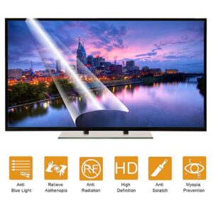 WLWLEO 70 Inch Anti Blue Light TV Screen Protector 75 Inch Anti Glare Protector Film Filter Out Harmful Light Reduce Eye Fatigue, Eye Protection,70inch/1538X869mm