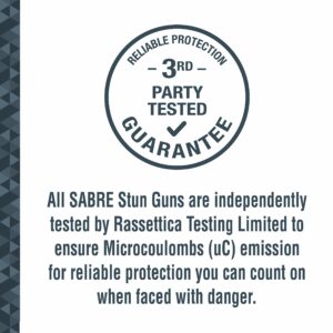 SABRE Realtree Edge 2-in-1 Stun Gun with Flashlight & Belt Holster, Emits 1.60 Powerful Pain Inducing Microcoulombs (µC) Charge, 120 Lumen LED Flashlight, Rubberized Grip, Compact Design,Rechargeable