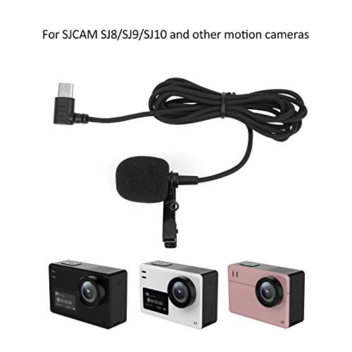 ciciglow External Microphone, Action Camera Type‑C Interface Microphone Camera Accessory for SJCAM SJ9 SJ10 SJ8 Action Camera