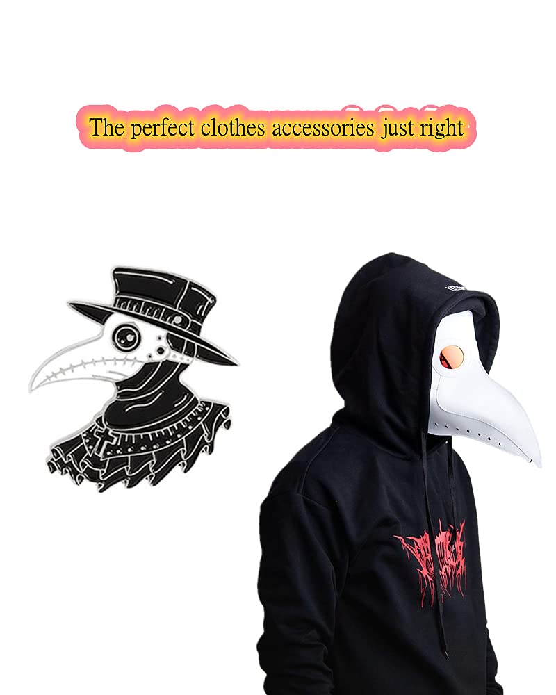 Plague Doctor Bulk Enamel Pins Set Anime Pins for Backpacks Aesthetic Gothic Punk Pins for Jackets Hats Clothes