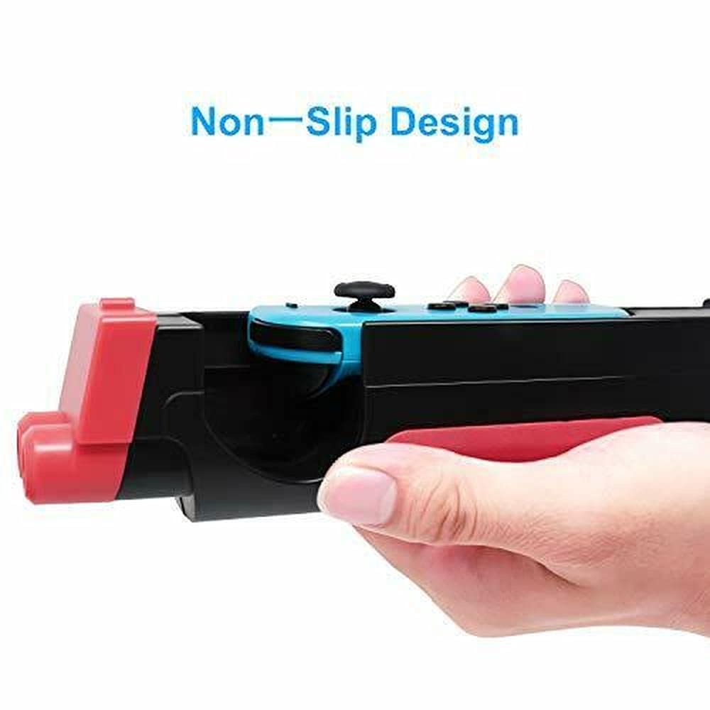 game Gun Controller,1 pack Gun Handle Grip hunting games for nintendo Switch:Call of Juarez, Sniper Elite 3, Big Buck Hunter, Resident Evil, Hunting Simulator, Doom 4, Splatoon 2