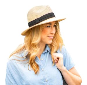 solar escape uv casual fedora (tan)