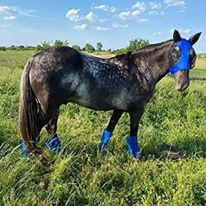 Fly Free Insect Protection Boots, Blue, HORSE