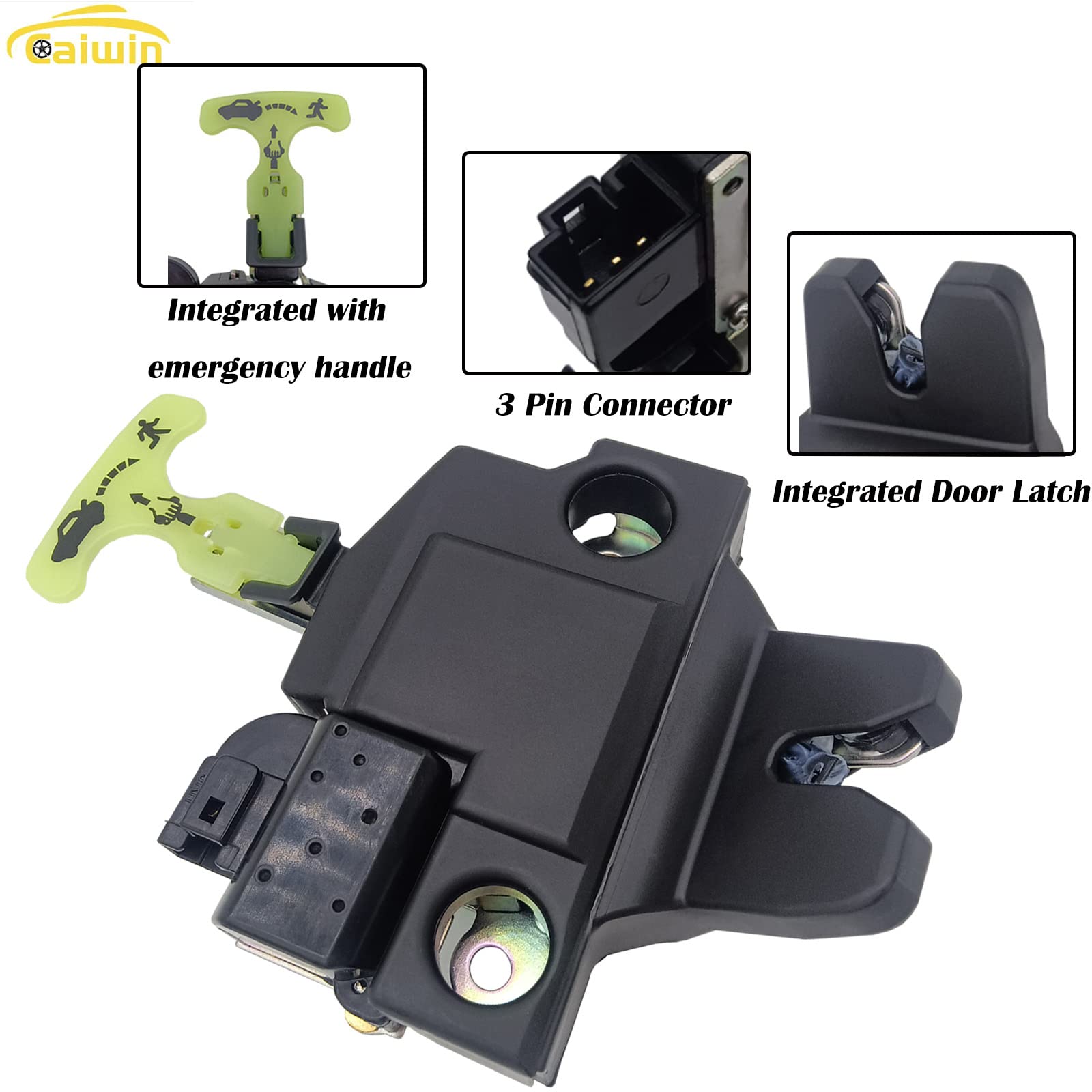 Trunk Lid Latch Lock Actuator with Automatic Keyless Entry Trunk Lock Compatible with Toyota Camry 2007 2008 2009 2010 2011 Replaces 64600-06010, 931-860, 64600-33120