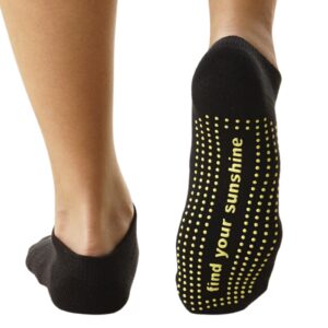 grip yoga socks for women (Be Hopeful - Find Your Sunshine) One Size