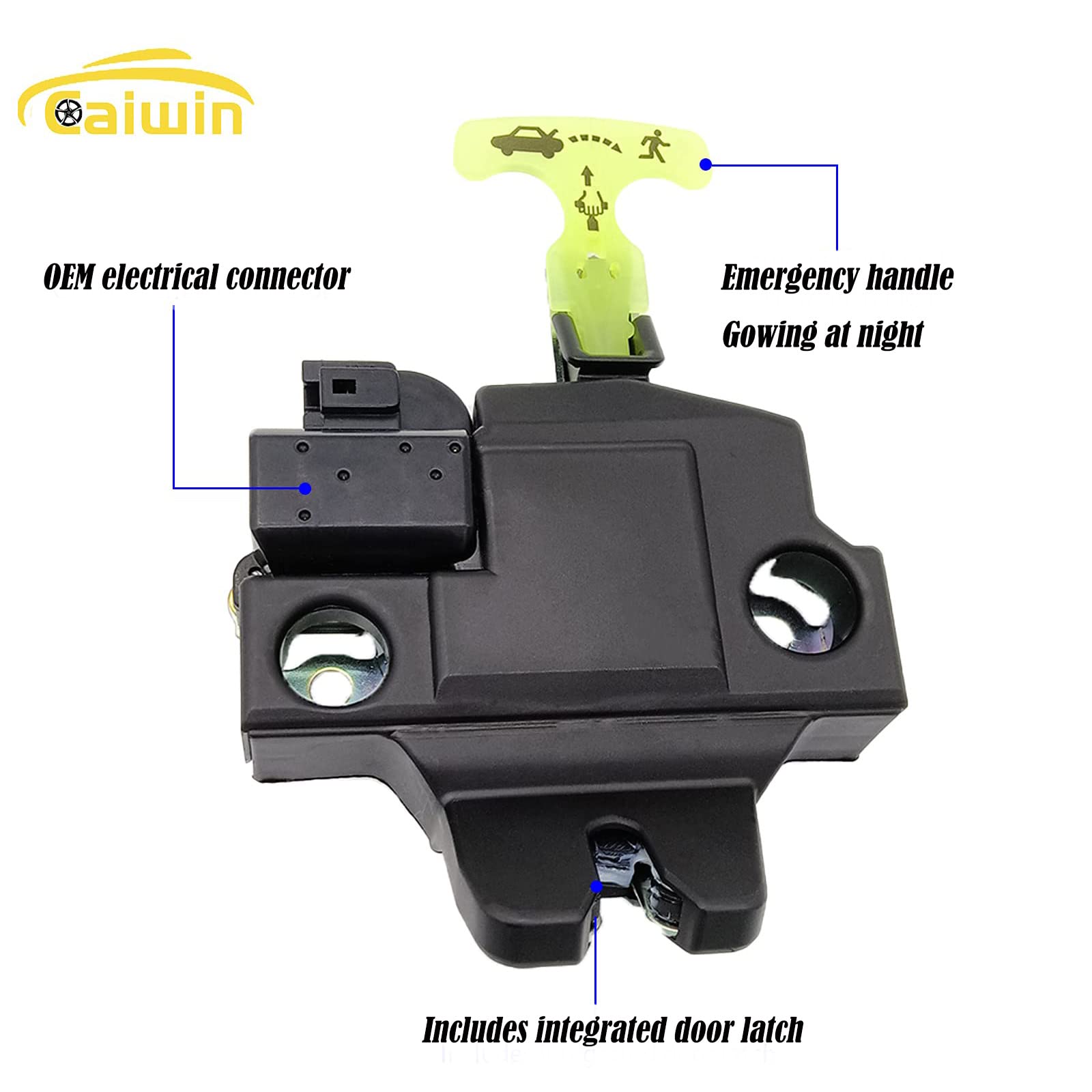 Trunk Lid Latch Lock Actuator with Automatic Keyless Entry Trunk Lock Compatible with Toyota Camry 2007 2008 2009 2010 2011 Replaces 64600-06010, 931-860, 64600-33120