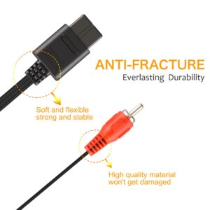 N64 Power Supply and Cable, AC Power Supply Adapter and AV Composite Video Cable Cord Compatible with Nintendo 64