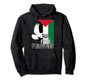 free palestine flag save gaza peace end the occupation pullover hoodie