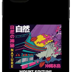 iPhone 11 Japanese Mount Koizumi Retro Vintage Mountain Sakura Nature Case