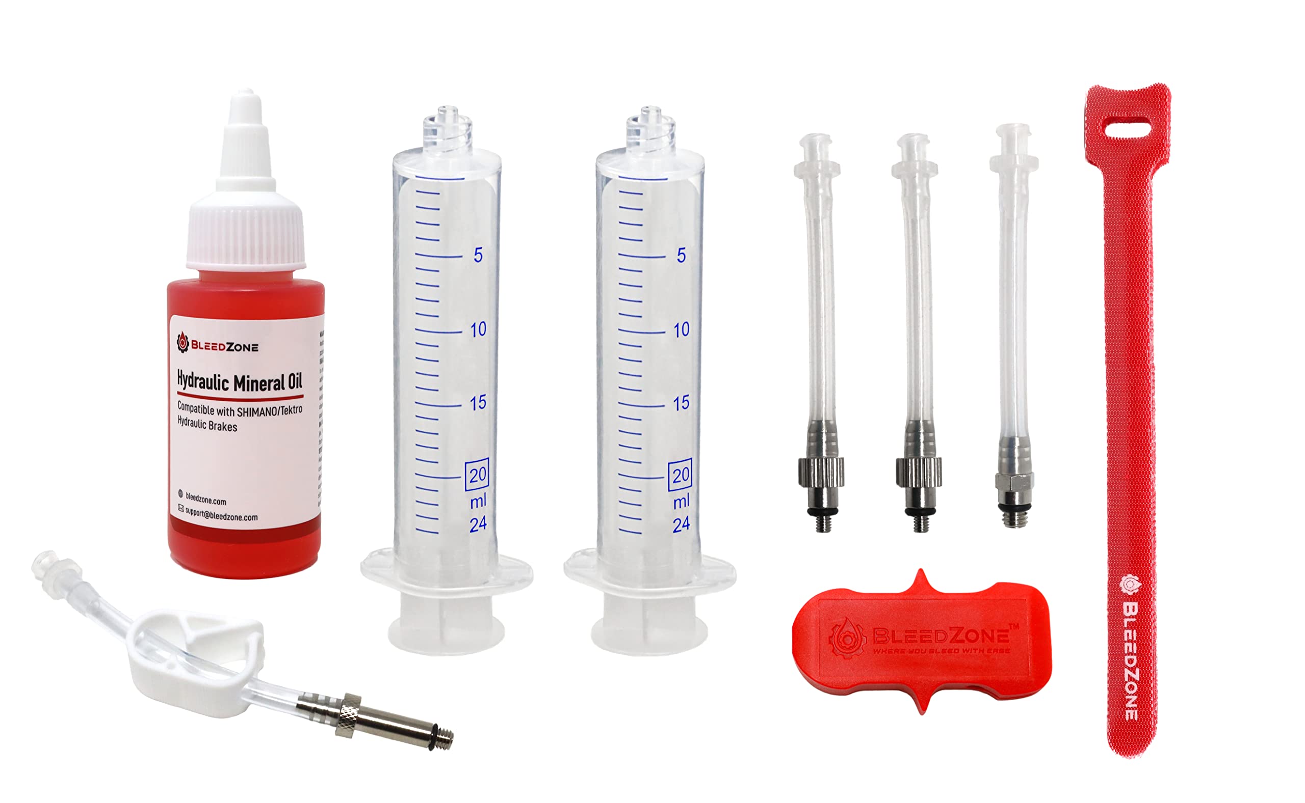 BleedZone Bleed Kit for Zoom Hydraulic Brakes with 60ml Mineral Oil, Ideal for Zoom Brake Bleed Kit - Works with Zoom Brakes on Trikes, Bicycle Brake Bleed Kit, Designed for Zoom Bleed Kit