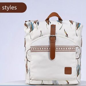 Backpack Purse Women Ladies Fashion Casual Lightweight Shoulder Bag Travel Daypack (Feather Beige)