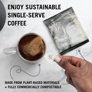 Mr. Espresso Organic Coffee, Medium Dark Roast, No Machine Needed, Individual Coffee Packs, Freshly Ground in Small Batches, Ethically Sourced, Fair Trade, Seven Bridges Blend, 8 Servings