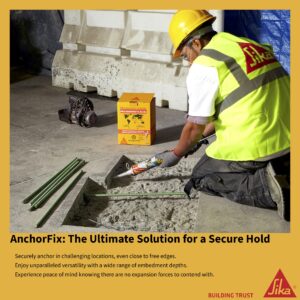 AWF PRO Sika AnchorFix 500 - Two Component Epoxy 20 oz, High Performance, Concrete Anchoring System. Concrete Anchor 2 Part Epoxy. Pack of 2. Applicator Gun Not Included