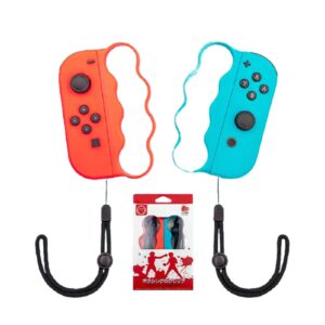 fitness boxing hand grips for nintendo switch joy-con,fit boxing clasp accessories handle for adults and children, 2 packs