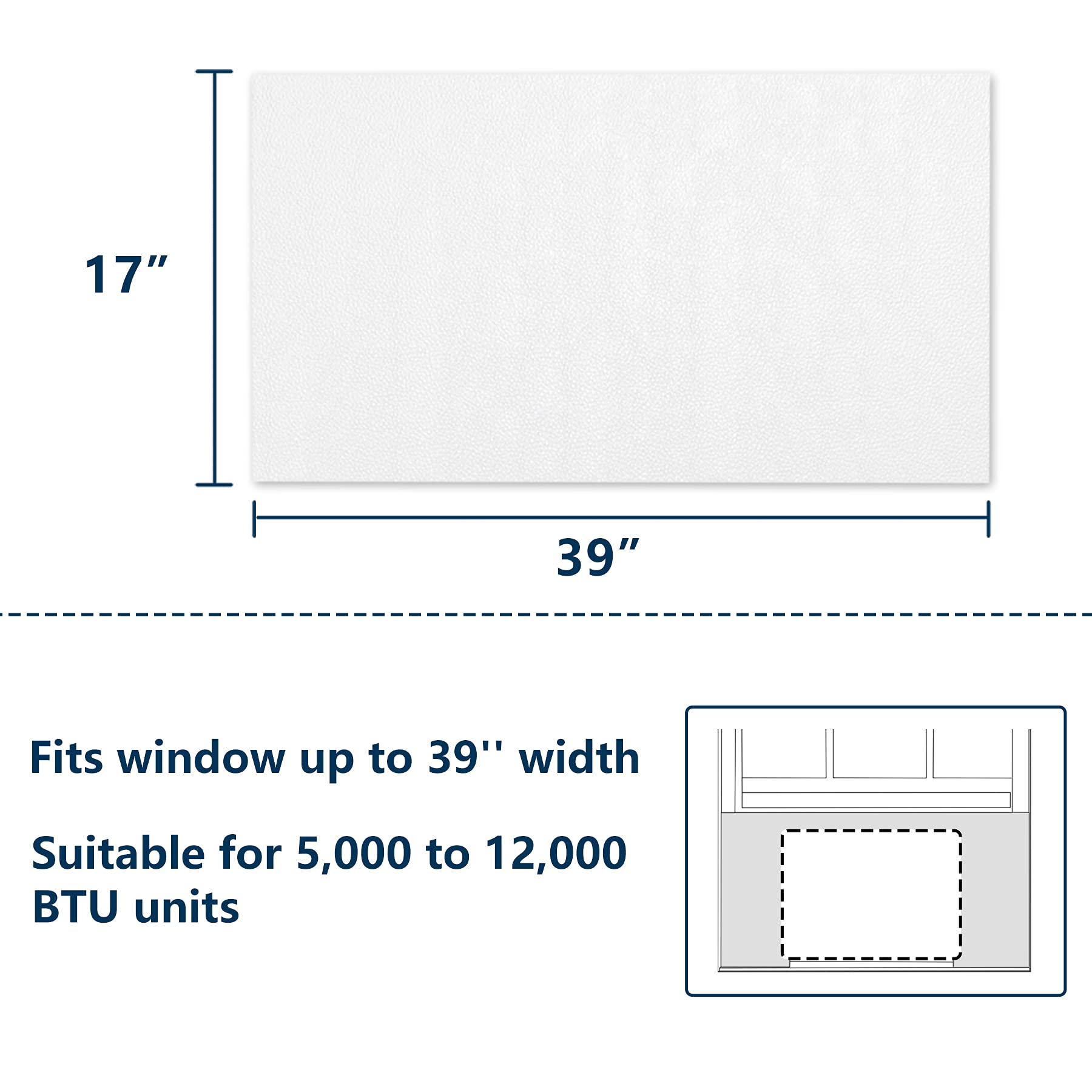 Pearwow Window Air Conditioner Surround Foam Insulation Panels,AC Side Insulating Sun Block for Summer and Winter