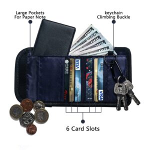 MORITA BOKUJO T.CONTACT Neck Wallet Lanyard Wallet with Zipper Coin Purse Card Holder for Men Women Boys Kids Gifts for Dad Card Holder for Men(Black)