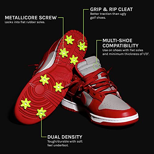 Golfkicks - Spikes Kit - Turn Sneakers into Golf Shoes - Shark Tank Featured - DIY Golf Shoe Making - Add Cleats to Any Shoe - Golf Spikes