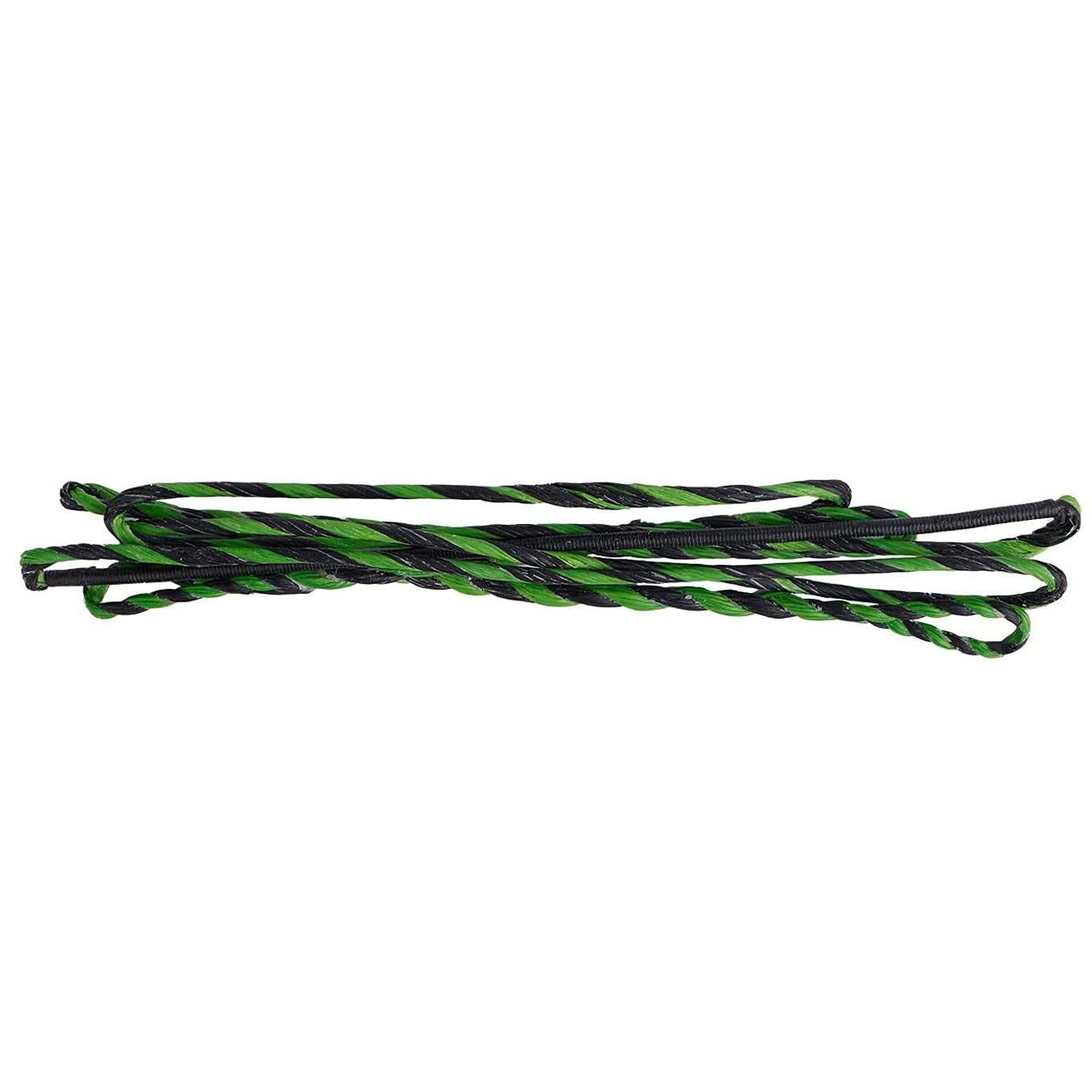 TOPARCHERY 57" Actual Length Mulcolor Flemish Fast Flight Plus Replacement Recurve Bowstring Bow String by Traditional Bow Archery Products (Black & Green)