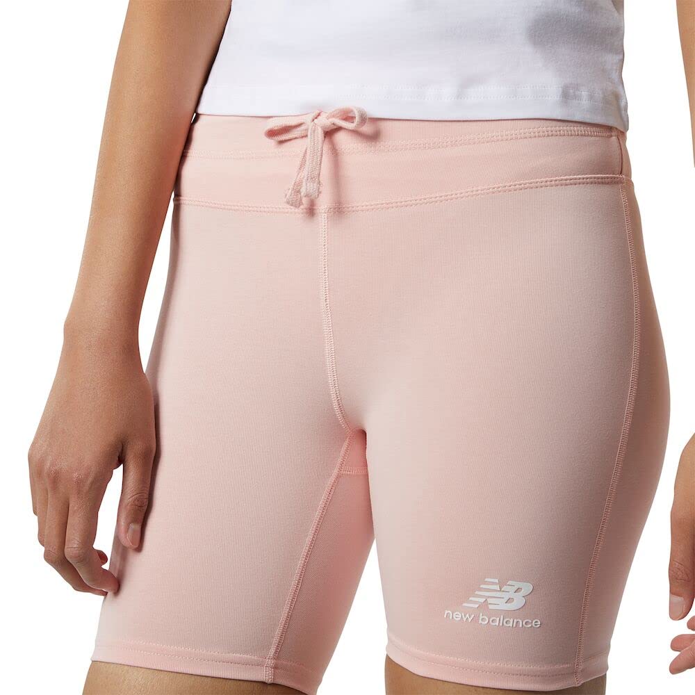 New Balance Women's NB Athletics Mystic Minerals Fitted Short, Pink Haze, Medium