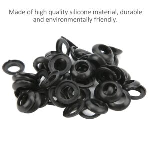 Winding Check Ring, 60PCS Fishing Rod Trim Ring Fishing Rod Building Silicone Elastic Winding Check Dress Ring Fishing Reel Care Accessories(13MM)