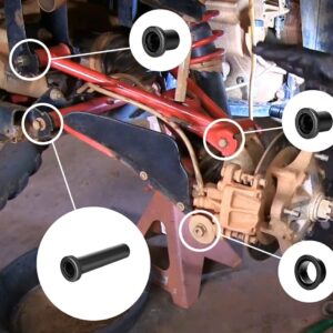 Rear Suspension Bushing Kit Replacment for Polaris Sportsman 335 400 450 500 570 800, Replaces A-Arm Long Bushing 5436973 A-Arm Short Bushing 5438902 Lower Control Bushing 5439270