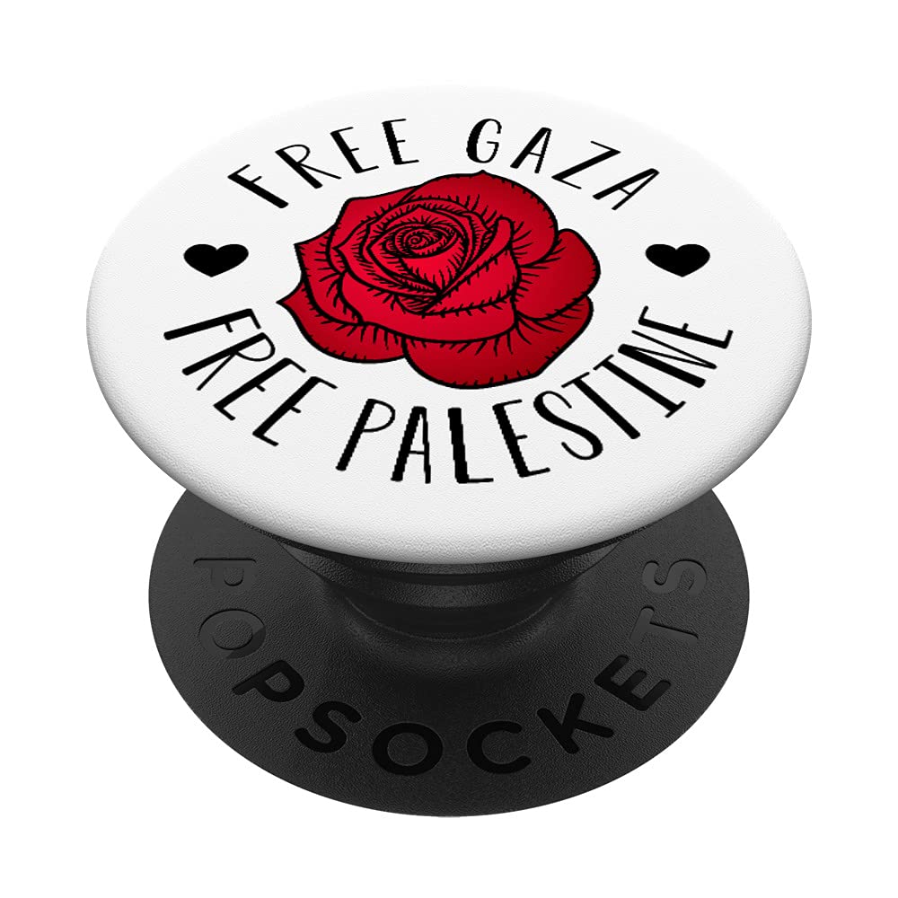 Palestine Free Palestine Free Gaza Palestine Flag Arabic PopSockets Swappable PopGrip