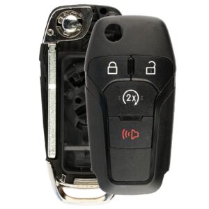 remote start flip key fob shell case replacement for ford n5f-a08tda, 5923694