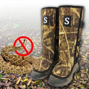 smarkey snake gaiters, snake guards leggings for snake bite protection, protects against all types of rattlesnakes and other poisonous snakes, for hunting, camping, hiking, outdoors(1 pair)