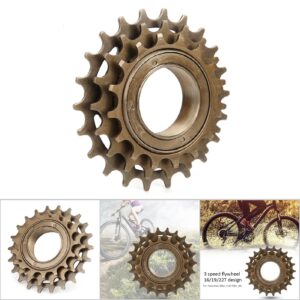 Kafuty-1 16/19/22T 3 Speed Flywheel Sturdy and Bycycle Accessory Freewheel Bicycle Bicycle Accessory for Mountain Road Bike