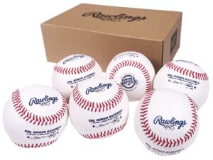 rawlings | cal ripken league baseballs | competition grade | rcal1 | youth/14u | 6 count