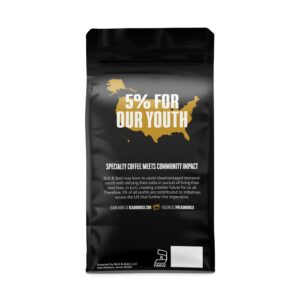 BLK & Bold Ground Coffee, Smoove Operator Premium Dark Roast, 100% Arabica Beans, 12 oz Bag