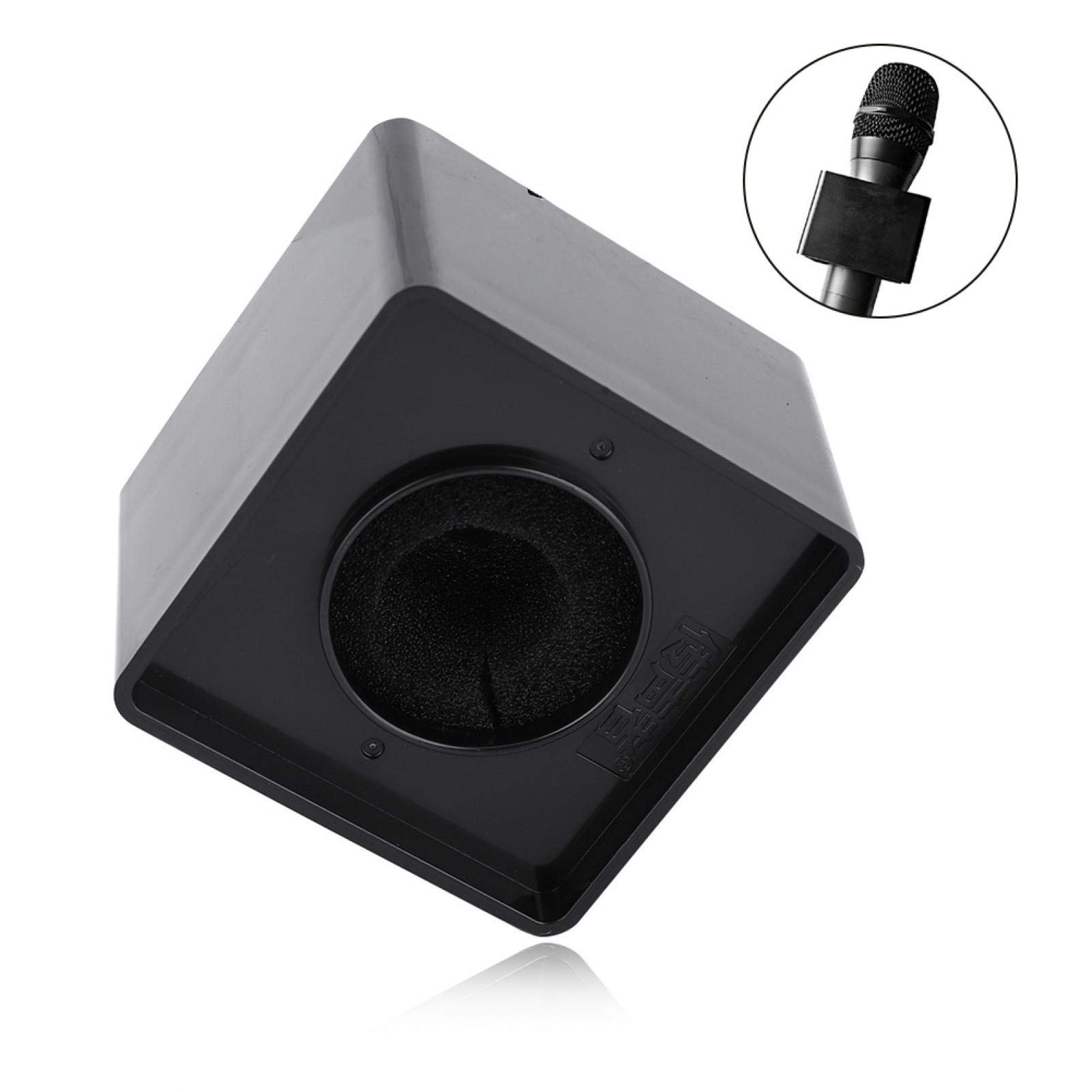 Mic Flag, Cube Shaped Portable Black 41mm Diameter Microphone Logo Flag Station for Interview for Meeting (01s1n9mht4qk2024)