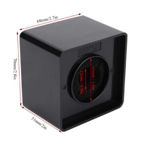 Mic Flag, Cube Shaped Portable Black 41mm Diameter Microphone Logo Flag Station for Interview for Meeting (01s1n9mht4qk2024)