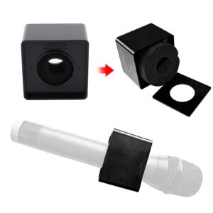 Mic Flag, Cube Shaped Portable Black 41mm Diameter Microphone Logo Flag Station for Interview for Meeting (01s1n9mht4qk2024)