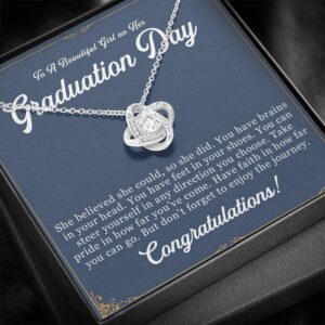 Model Gurus Graduation Gift Necklace 2024, Graduation Gift for Her, College Graduation Gift for Her, High School, Senior Graduation, Class of 2024, College Graduation goal for her 2024