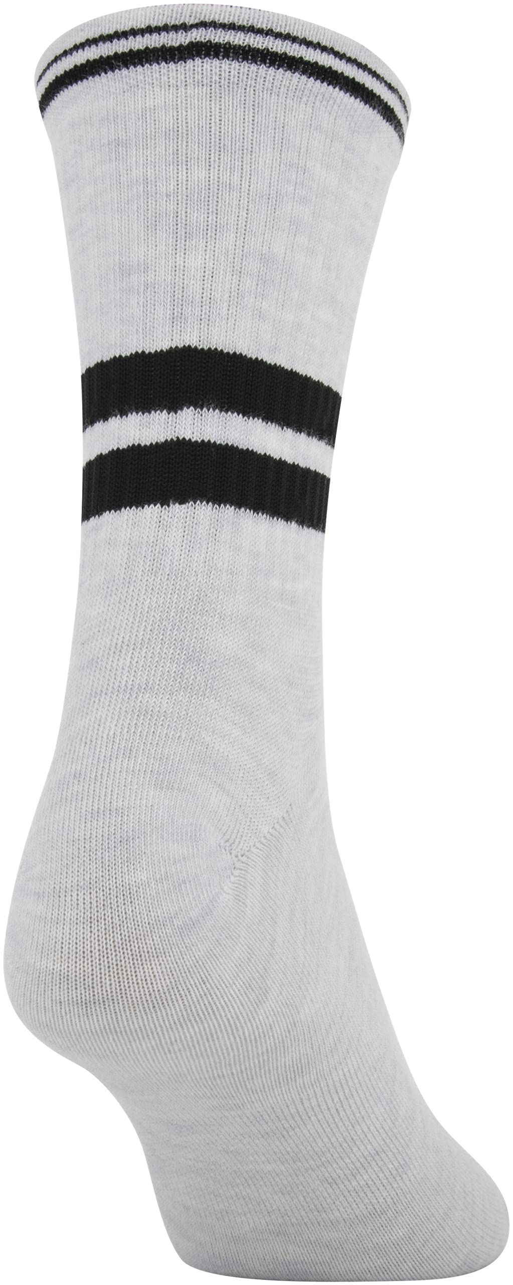 Under Armour Women's Essential Mid-Crew Socks, 3-Pairs, Gray/Black Assorted, Medium