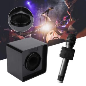 Mic Flag, Cube Shaped Portable Black 41mm Diameter Microphone Logo Flag Station for Interview for Meeting (01s1n9mht4qk2024)