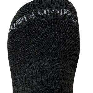 Calvin Klein Men's Socks - No Show Ankle Socks (6 Pack), Size 7-12, BlackCharcoal